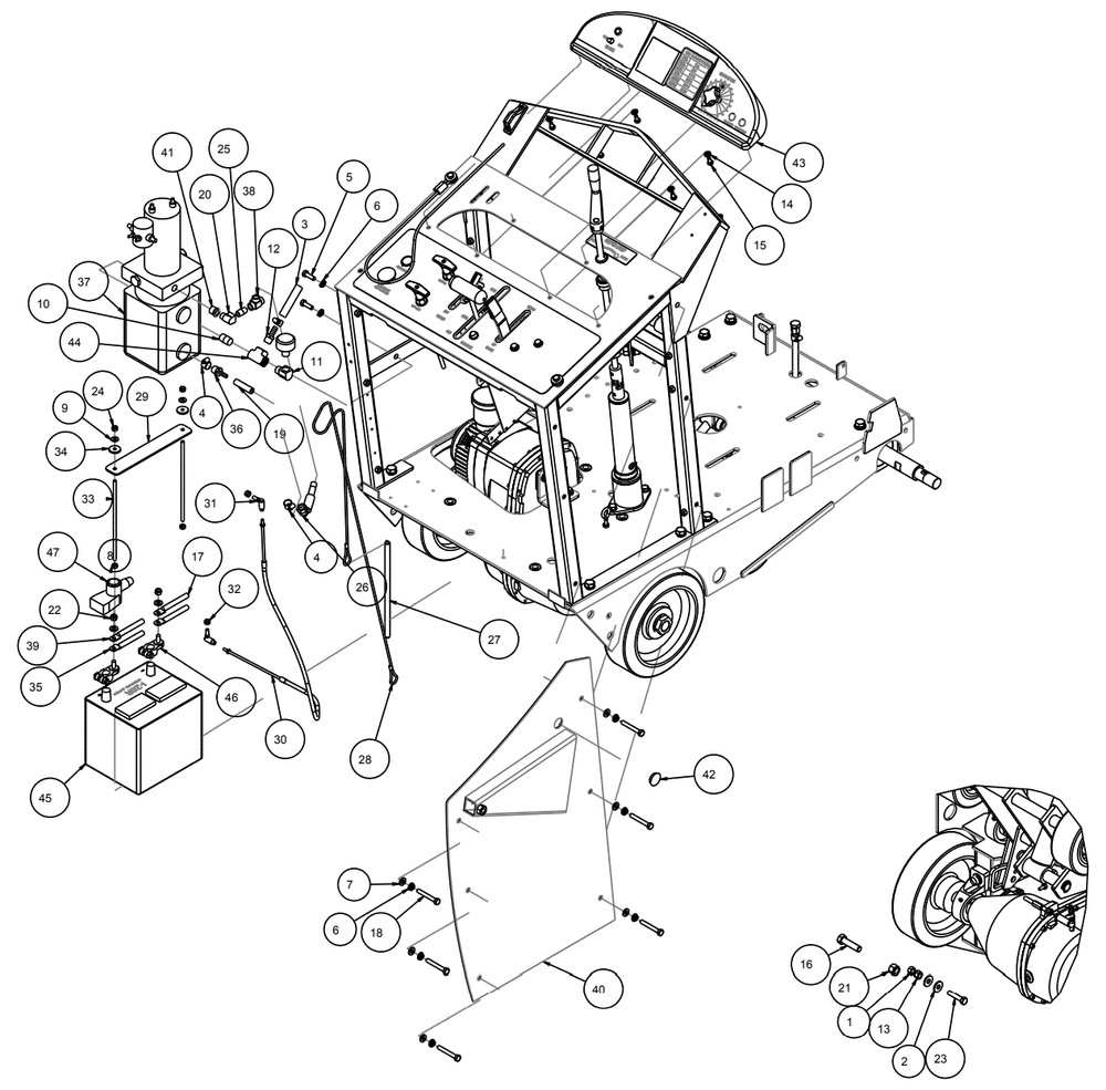 Section 07 Diagram and Parts List for MK-4020B 167439-20 MK Diamond Concrete Saw